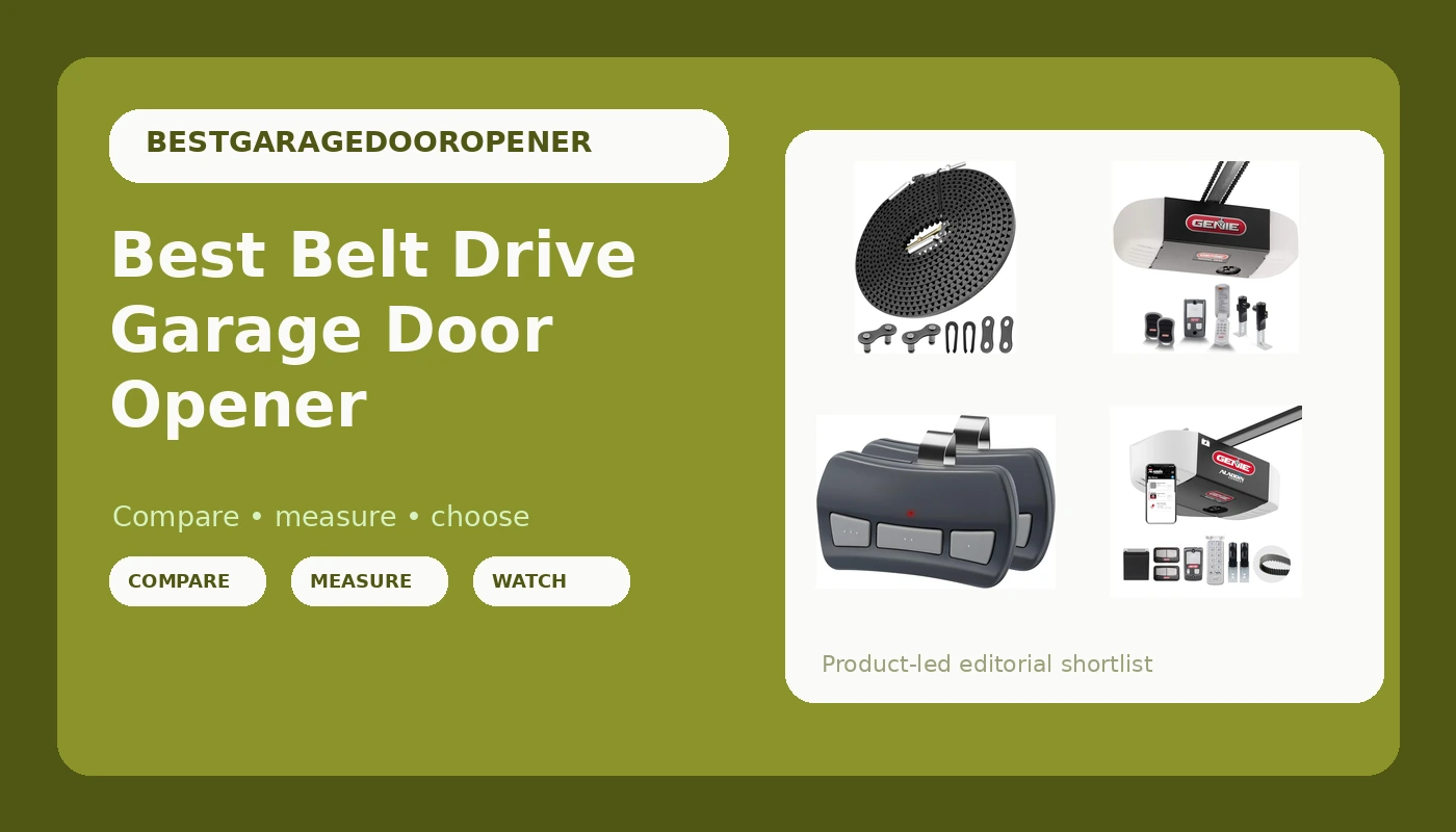 Best Belt Drive Garage Door Opener - GarageDoorOpenerReviews review with measurements and honest opinion