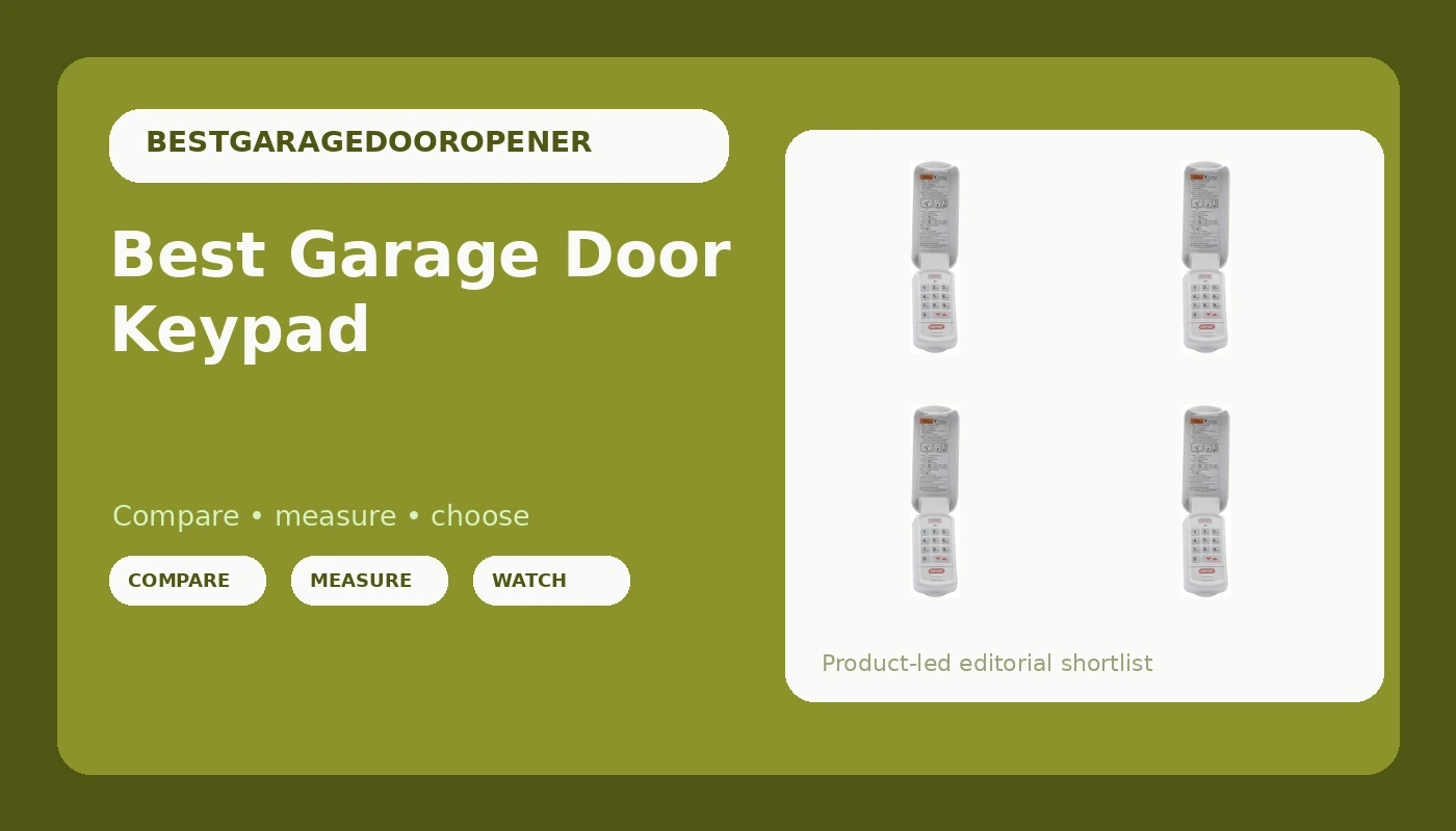 Best Garage Door Keypad - GarageDoorOpenerReviews review with measurements and honest opinion