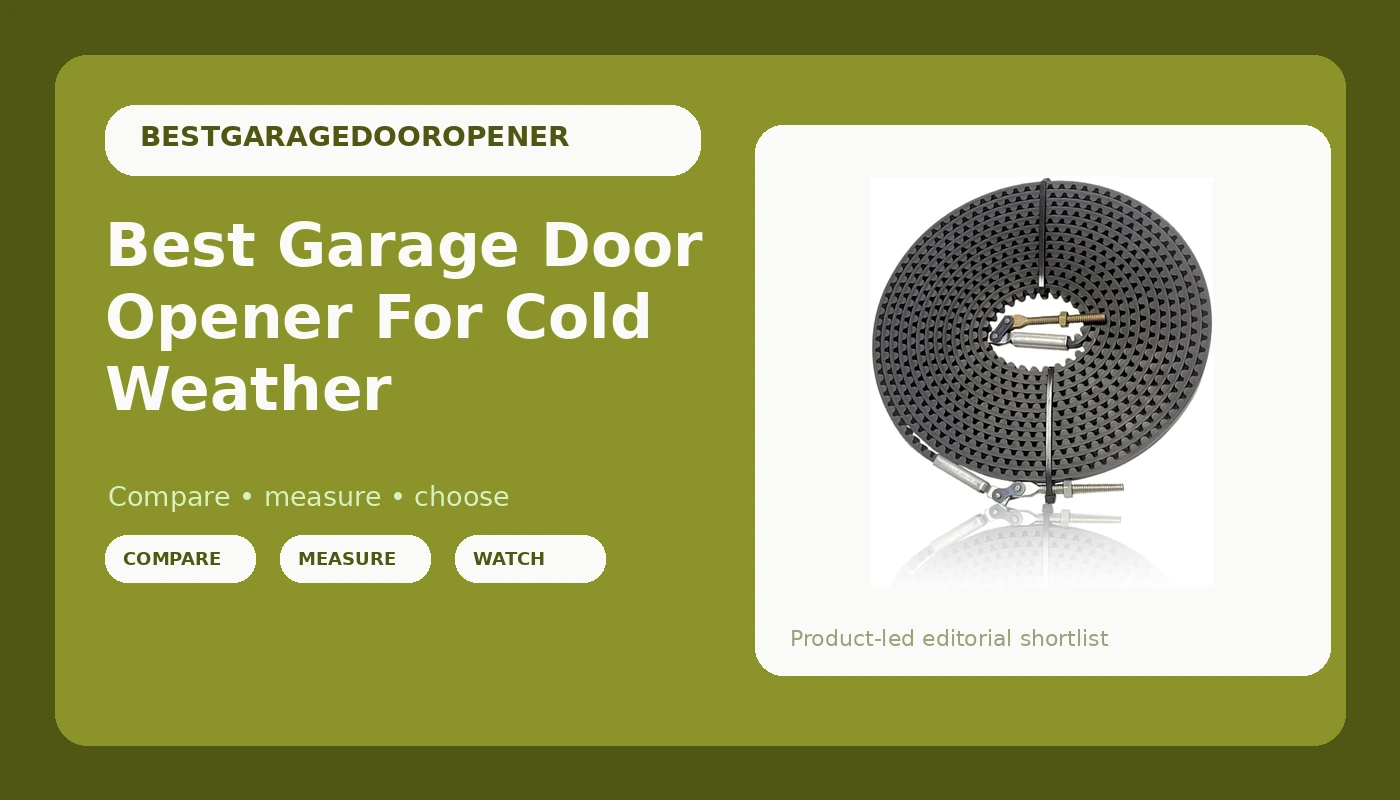 Best Garage Door Opener For Cold Weather - GarageDoorOpenerReviews review with measurements and honest opinion