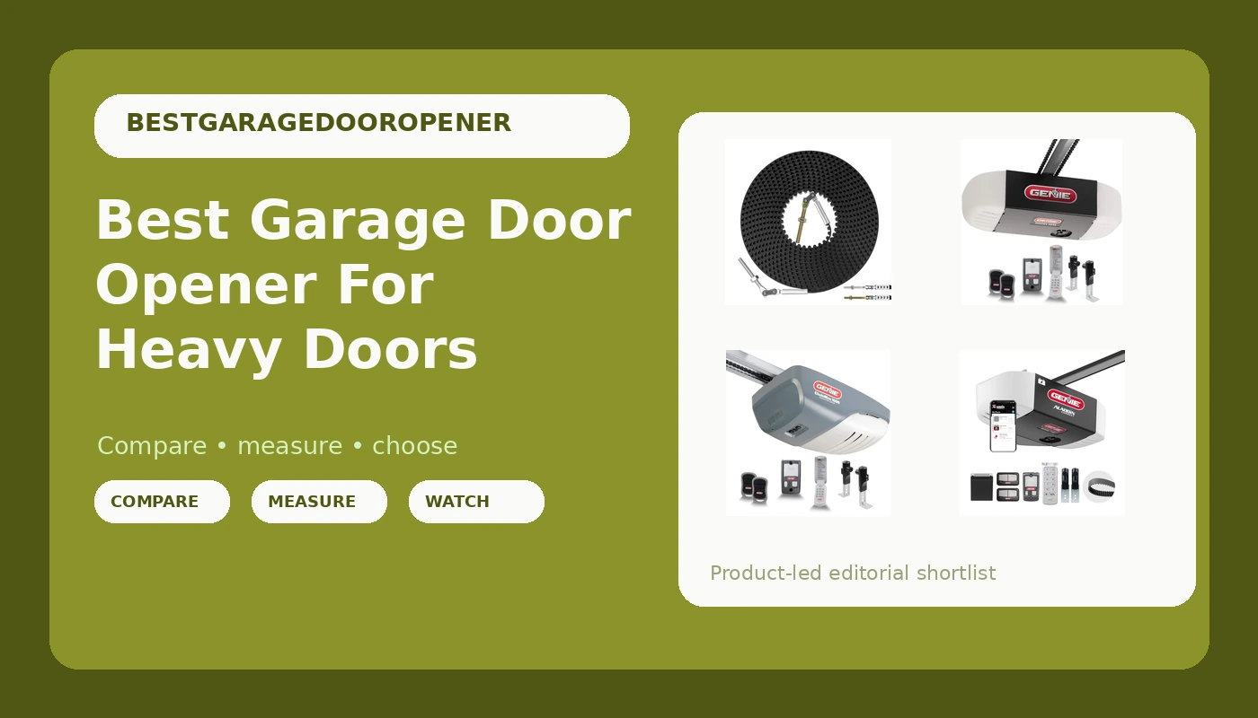 Best Garage Door Opener For Heavy Doors - GarageDoorOpenerReviews review with measurements and honest opinion