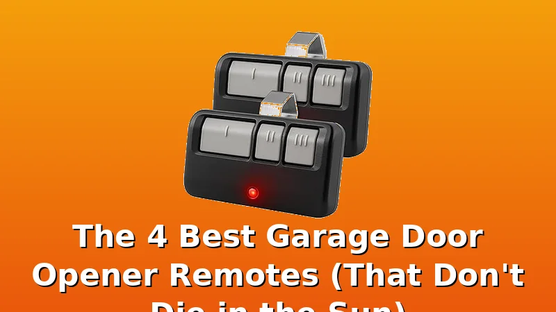 The 4 Best Garage Door Opener Remotes (That Don't Die in the Sun) - GarageDoorOpenerReviews review with measurements and honest opinion