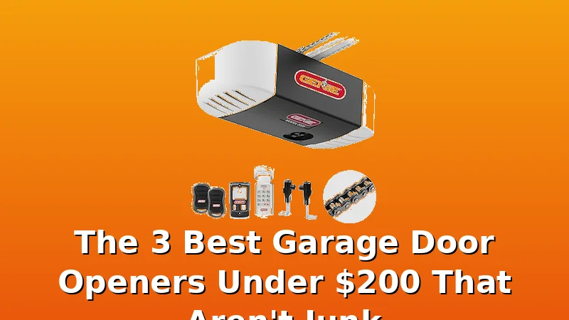 The 3 Best Garage Door Openers Under $200 That Aren't Junk - GarageDoorOpenerReviews review with measurements and honest opinion