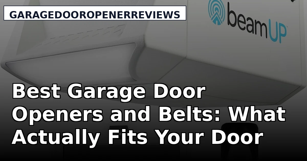 Best Garage Door Openers and Belts: What Actually Fits Your Door