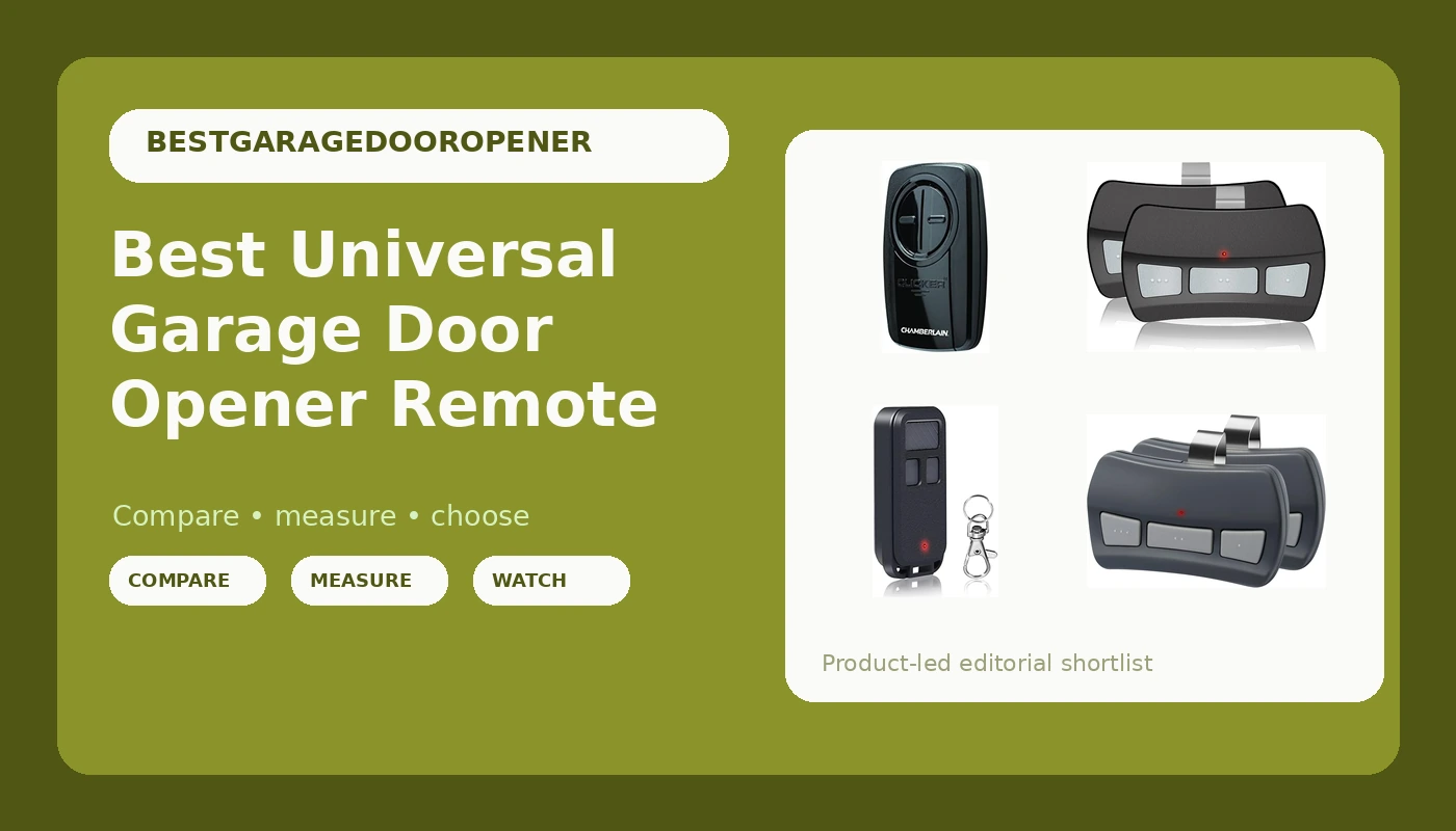 Best Universal Garage Door Opener Remote - GarageDoorOpenerReviews review with measurements and honest opinion