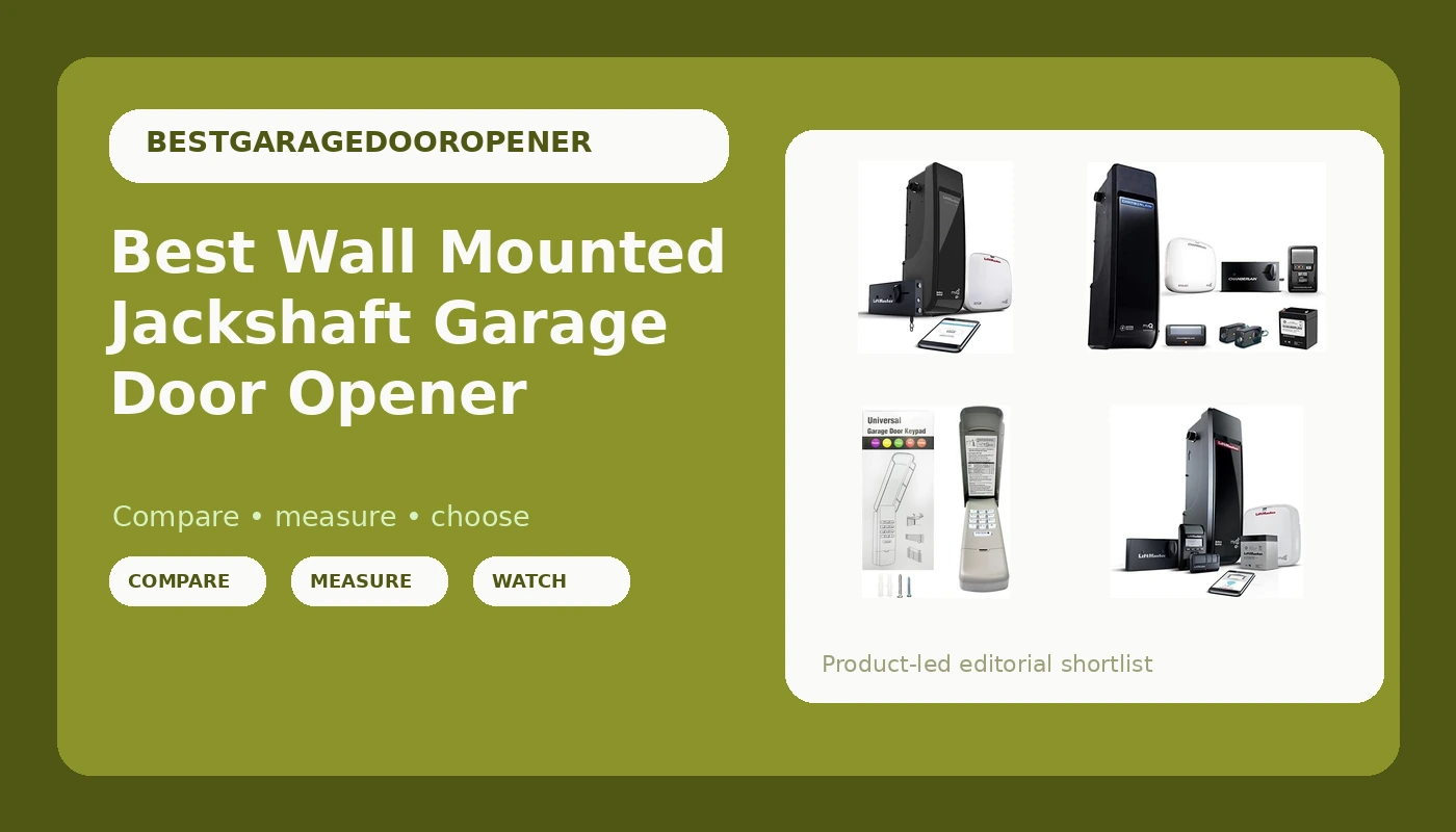 Best Wall Mounted Jackshaft Garage Door Opener - GarageDoorOpenerReviews review with measurements and honest opinion