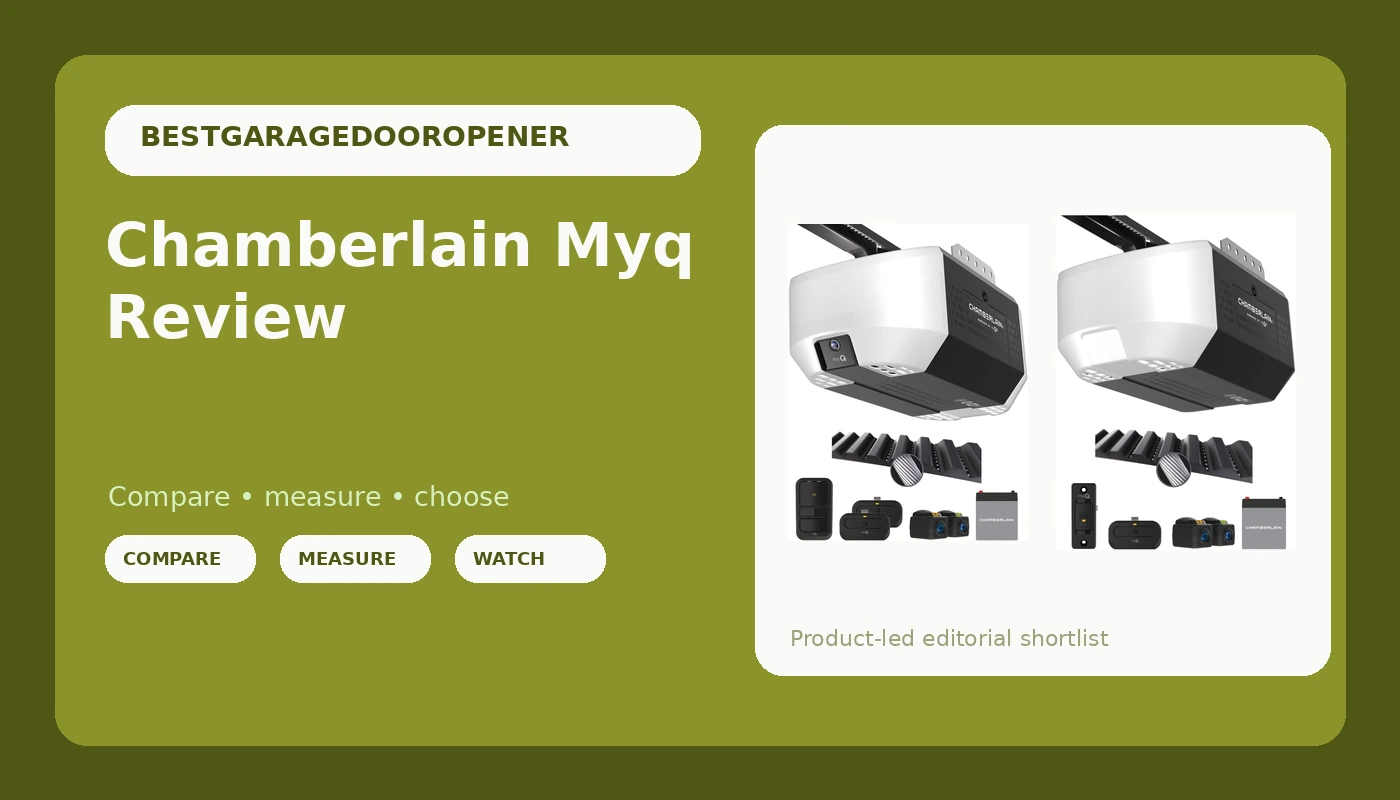 Chamberlain Myq Review - GarageDoorOpenerReviews review with measurements and honest opinion