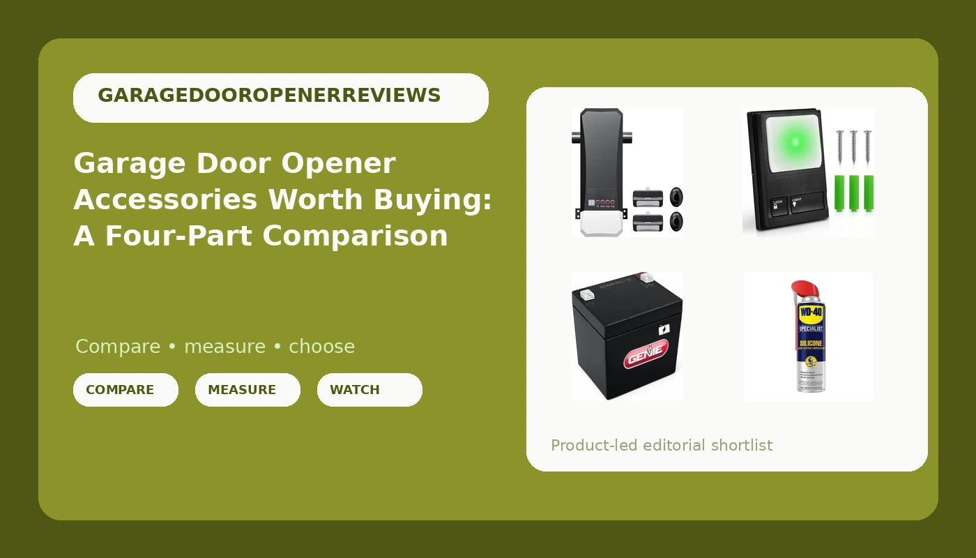 Garage Door Opener Accessories Worth Buying: A Four-Part Comparison