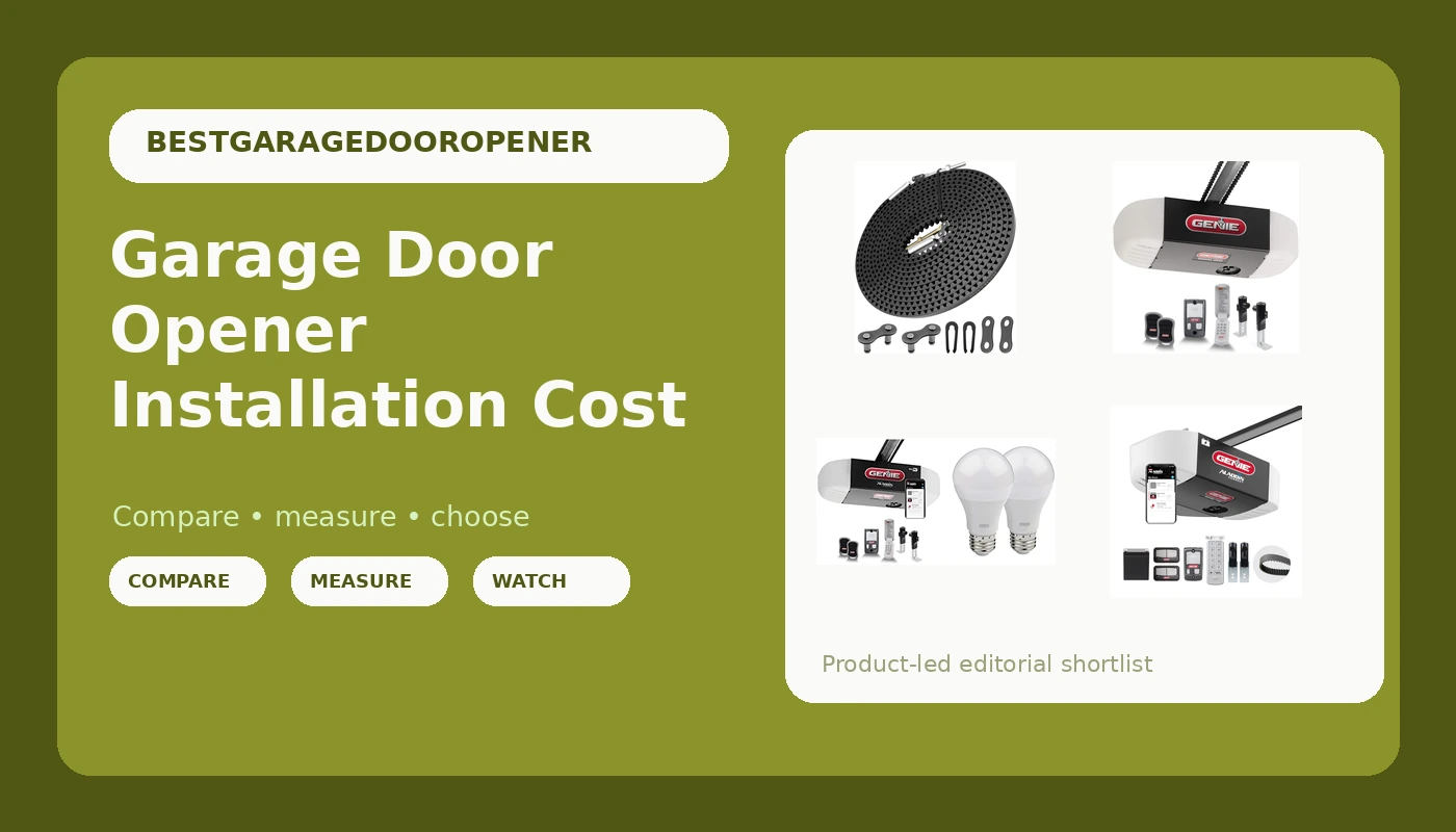 Garage Door Opener Installation Cost - GarageDoorOpenerReviews review with measurements and honest opinion
