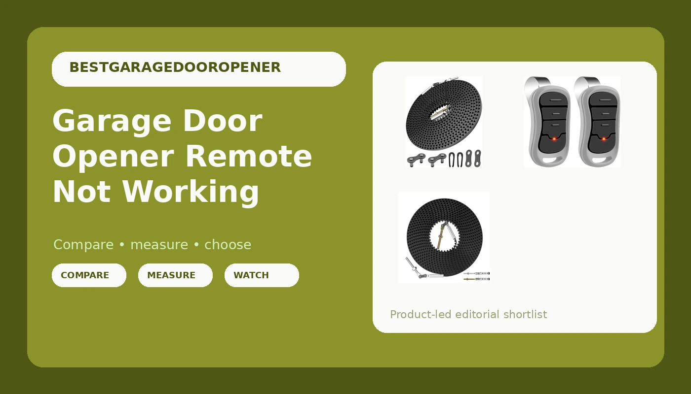 Garage Door Opener Remote Not Working - GarageDoorOpenerReviews review with measurements and honest opinion