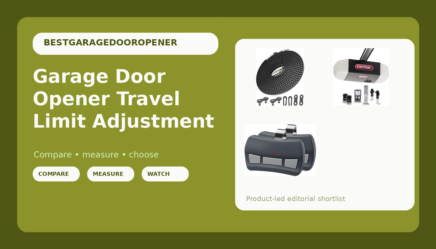 Garage Door Opener Travel Limit Adjustment - GarageDoorOpenerReviews review with measurements and honest opinion