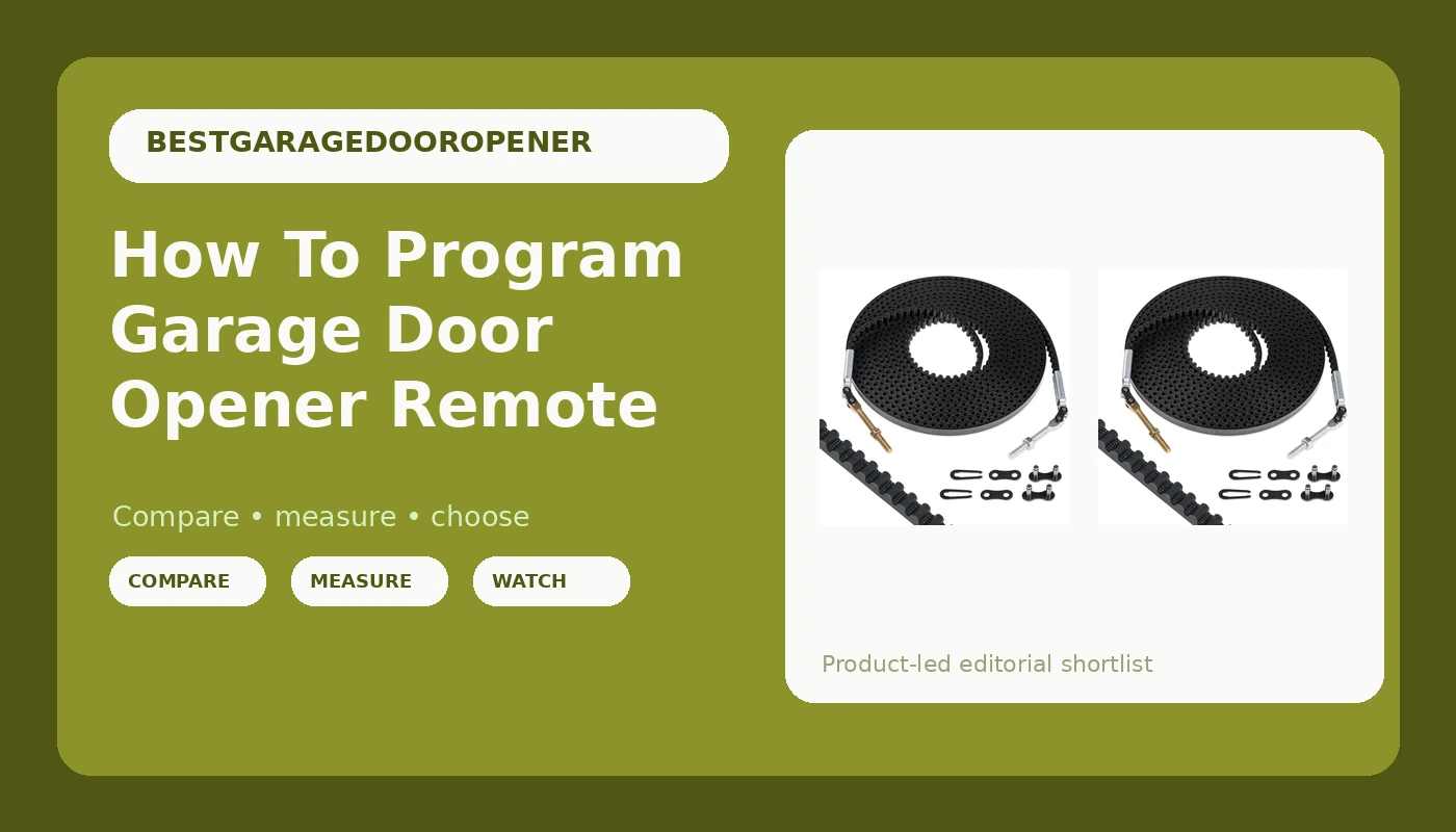 How To Program Garage Door Opener Remote - GarageDoorOpenerReviews review with measurements and honest opinion