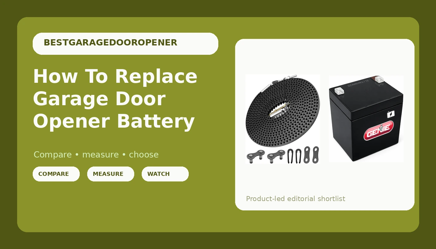 How To Replace Garage Door Opener Battery - GarageDoorOpenerReviews review with measurements and honest opinion
