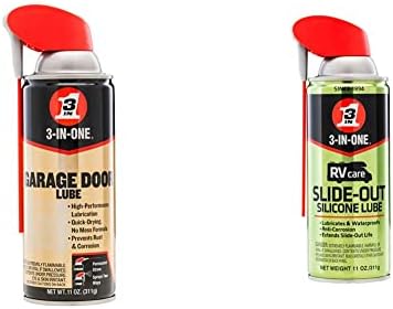 3-IN-ONE Garage Door Lubricant with SMART STRAW SPRAYS 2 WAYS, 11 OZ