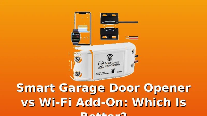 Smart Garage Door Opener vs Wi-Fi Add-On: Which Is Better? - GarageDoorOpenerReviews review with measurements and honest opinion